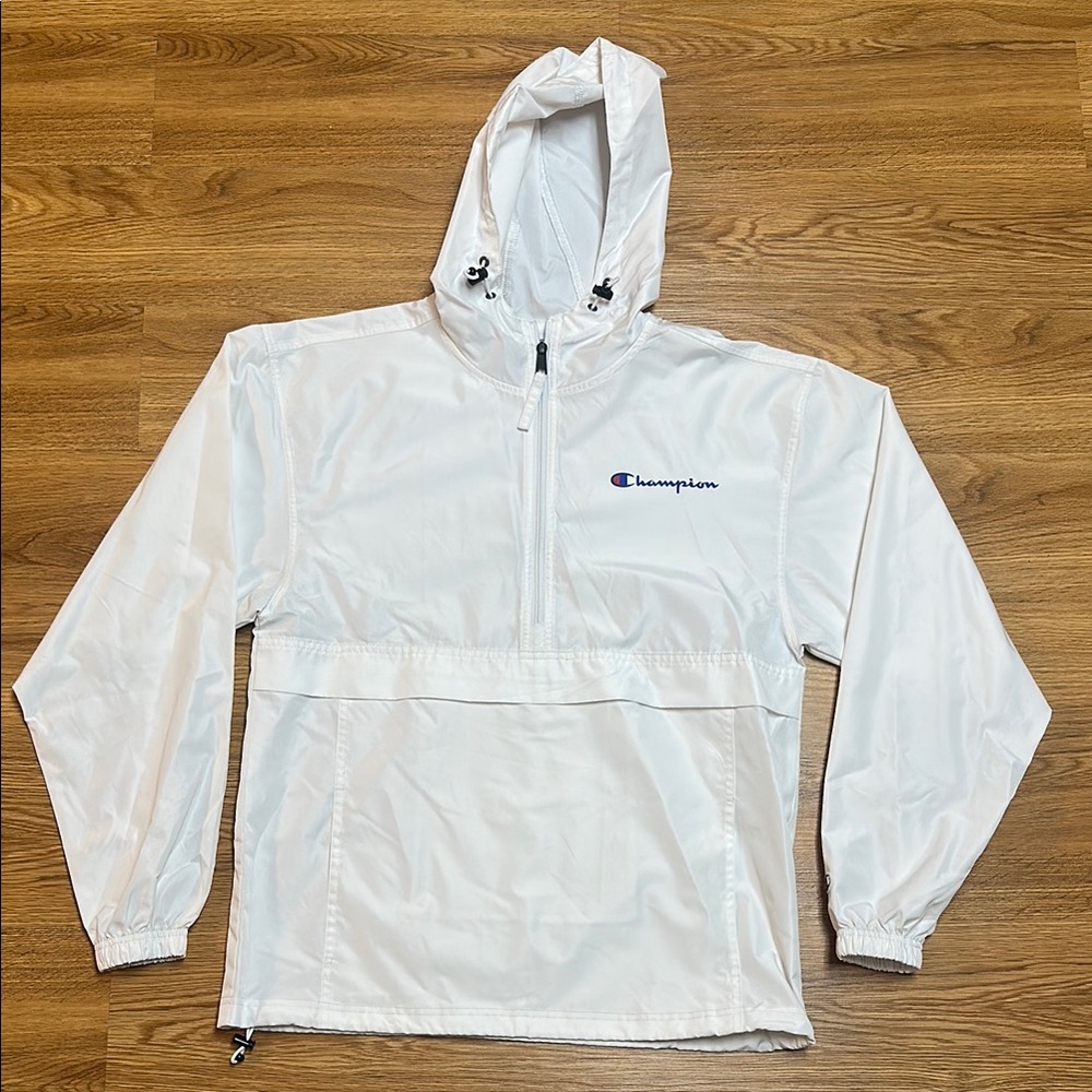 Champion White Windbreaker Jacket